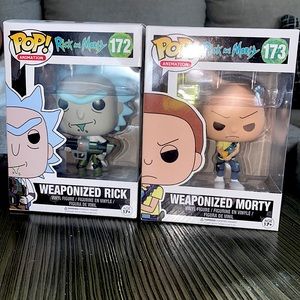 Ricky and Morty Funko Pop set